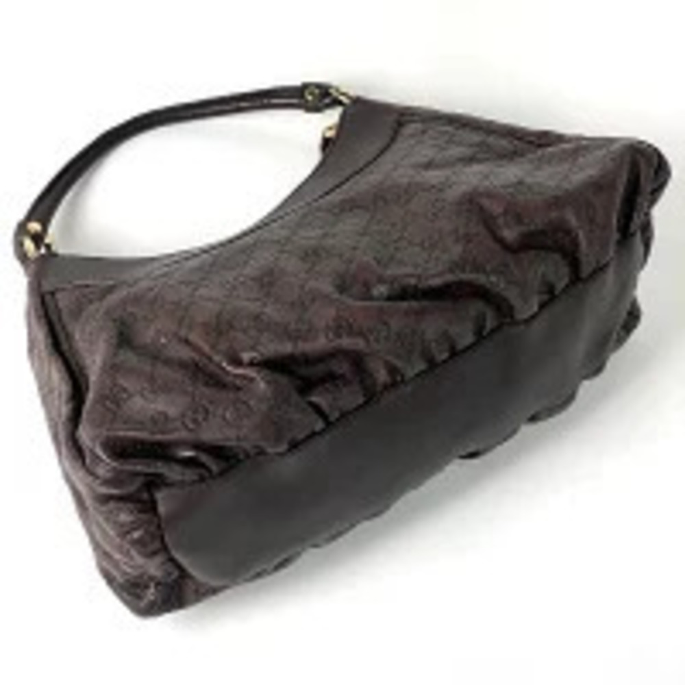 Gucci Shoulder Shima Abbey GG ssima One Horsebit Leather ssima Bag Black